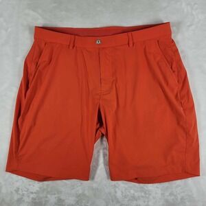 Redvanly Pull-On Short Men's XL Orange Lightweight Stretch Golf Tech Active